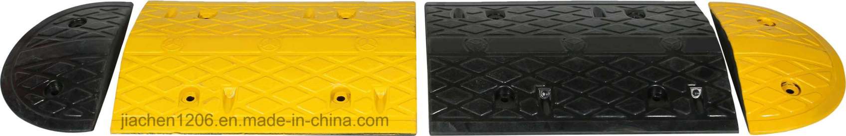 Recycled Rubber, Touch and Durable Rubber Material Road Speed Hump