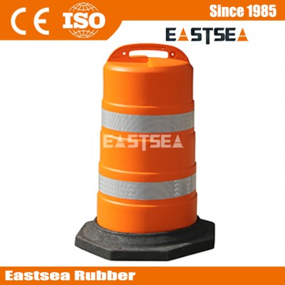 Top Handle Durable Plastic Traffic Channelizer Construction Barrel